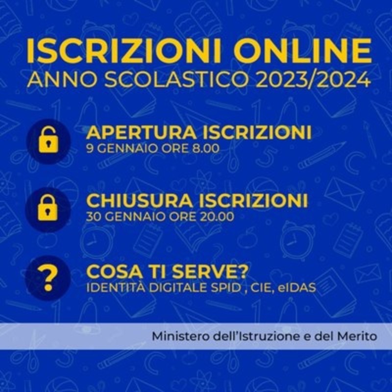 ISCRIZIONI 2023/2024